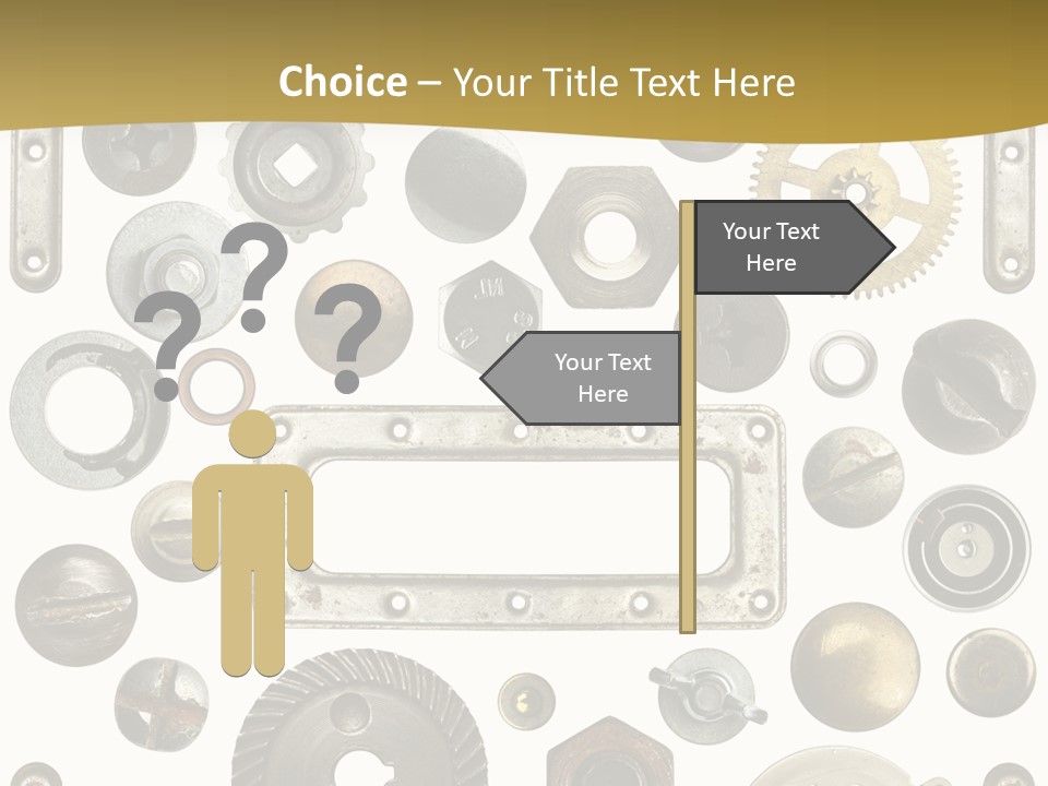 Cogwheel Background Rusty PowerPoint Template