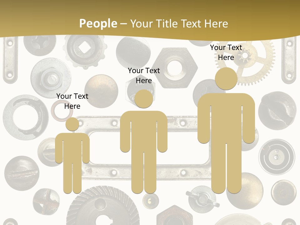 Cogwheel Background Rusty PowerPoint Template