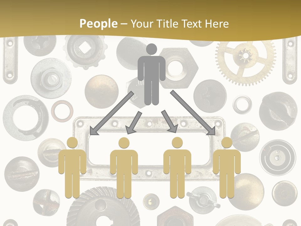 Cogwheel Background Rusty PowerPoint Template