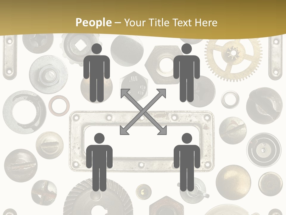 Cogwheel Background Rusty PowerPoint Template