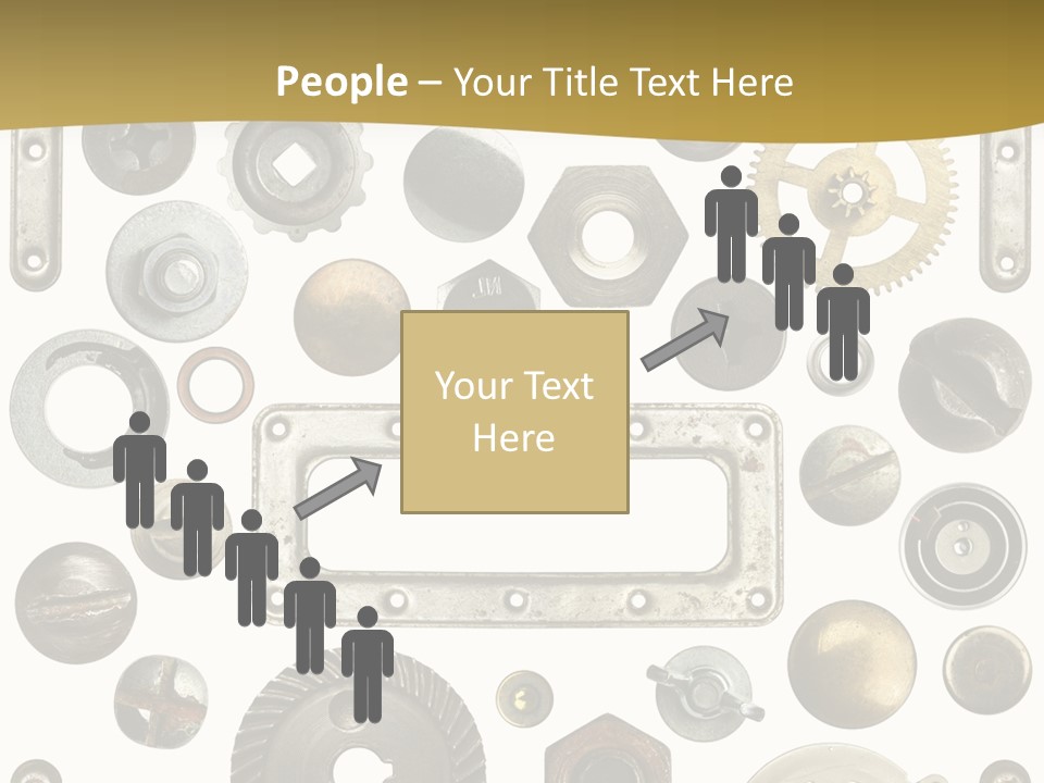 Cogwheel Background Rusty PowerPoint Template