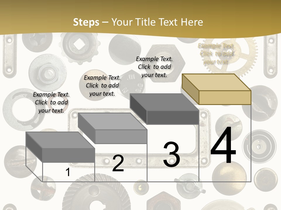 Cogwheel Background Rusty PowerPoint Template