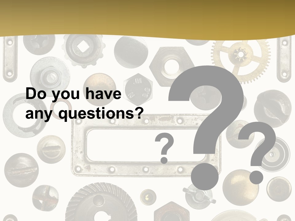 Cogwheel Background Rusty PowerPoint Template