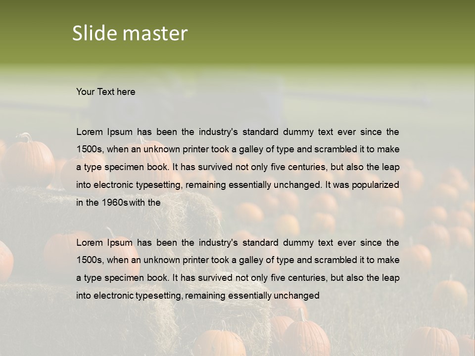 Tractor Antique Produce PowerPoint Template