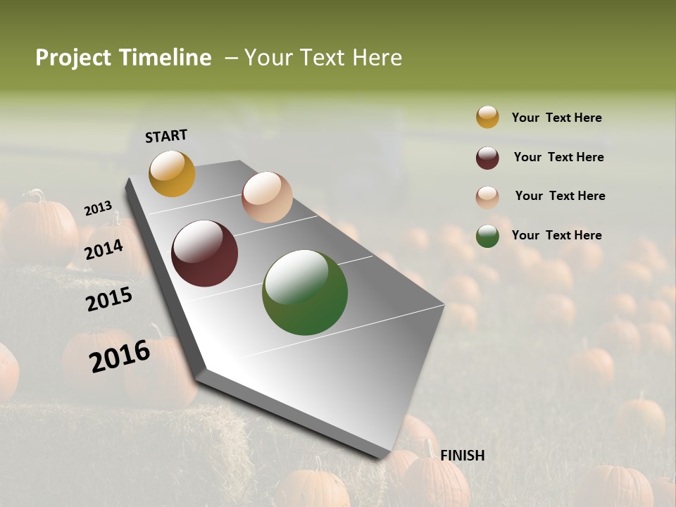 Tractor Antique Produce PowerPoint Template