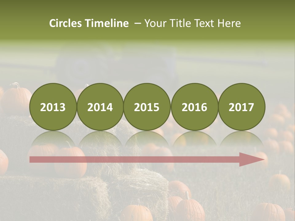 Tractor Antique Produce PowerPoint Template