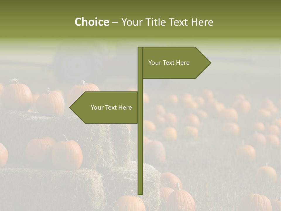 Tractor Antique Produce PowerPoint Template