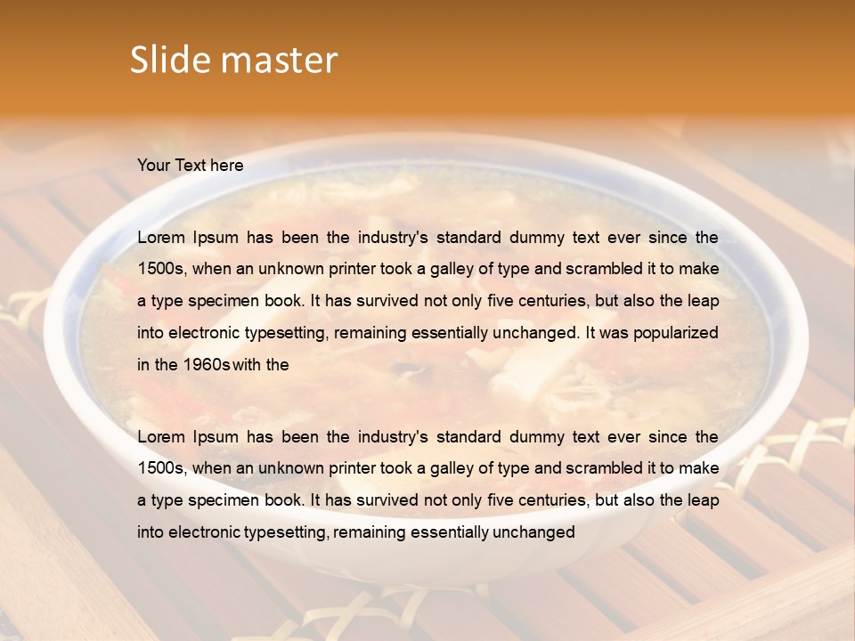 Hot Tart Bowl PowerPoint Template