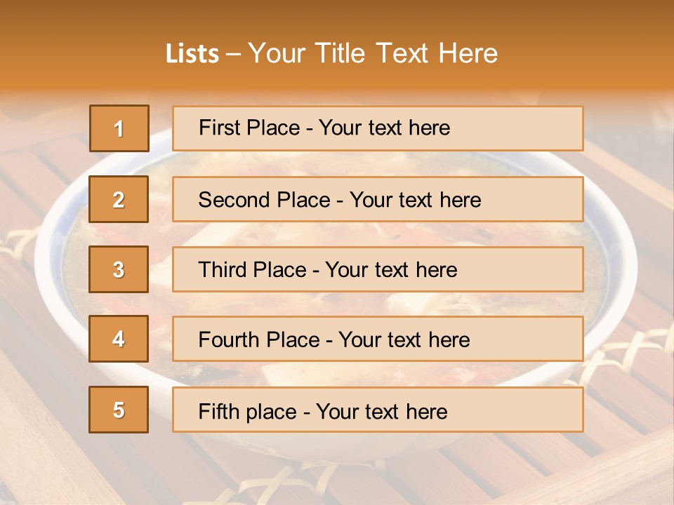 Hot Tart Bowl PowerPoint Template