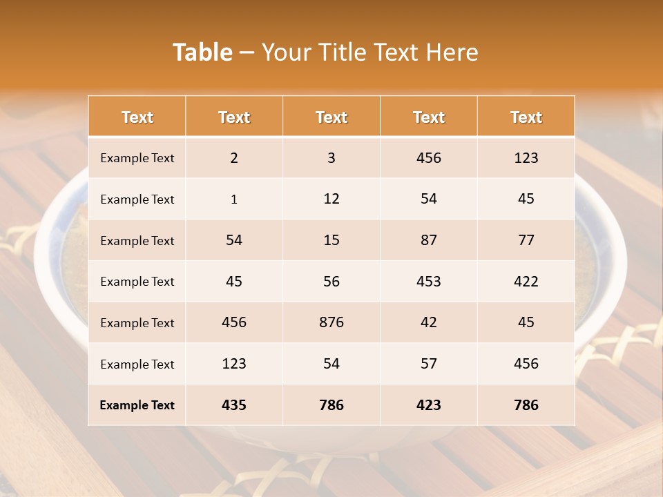 Hot Tart Bowl PowerPoint Template