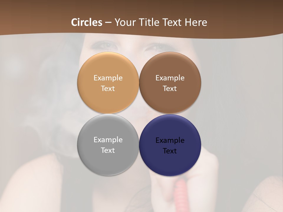 Satisfaction Girls Enjoyment PowerPoint Template