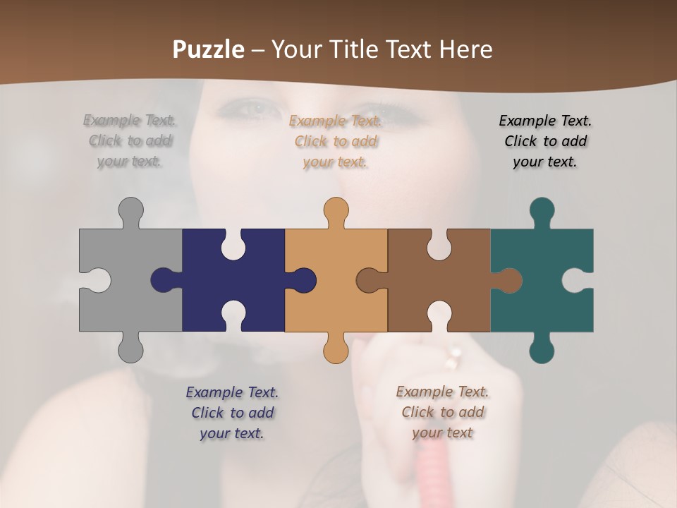 Satisfaction Girls Enjoyment PowerPoint Template