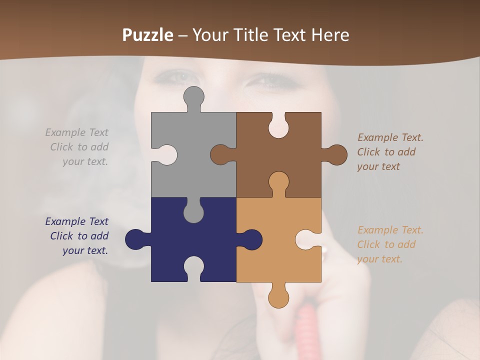 Satisfaction Girls Enjoyment PowerPoint Template