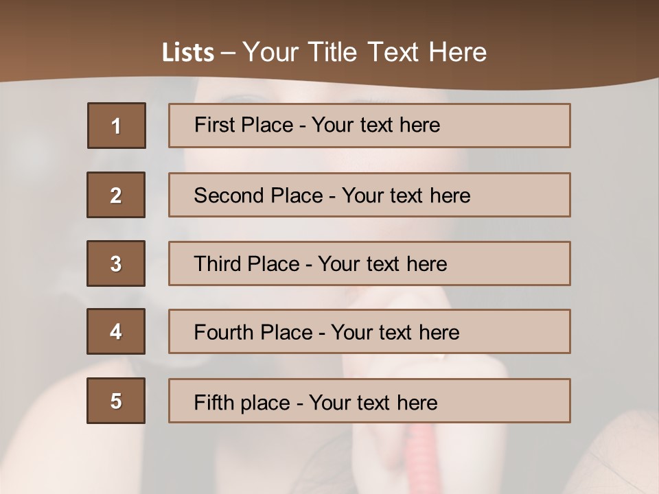 Satisfaction Girls Enjoyment PowerPoint Template