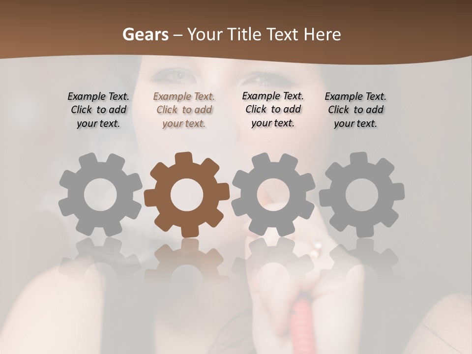 Satisfaction Girls Enjoyment PowerPoint Template