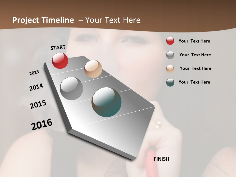 Satisfaction Girls Enjoyment PowerPoint Template