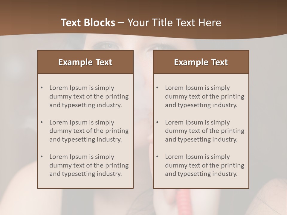 Satisfaction Girls Enjoyment PowerPoint Template
