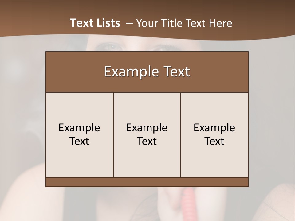 Satisfaction Girls Enjoyment PowerPoint Template