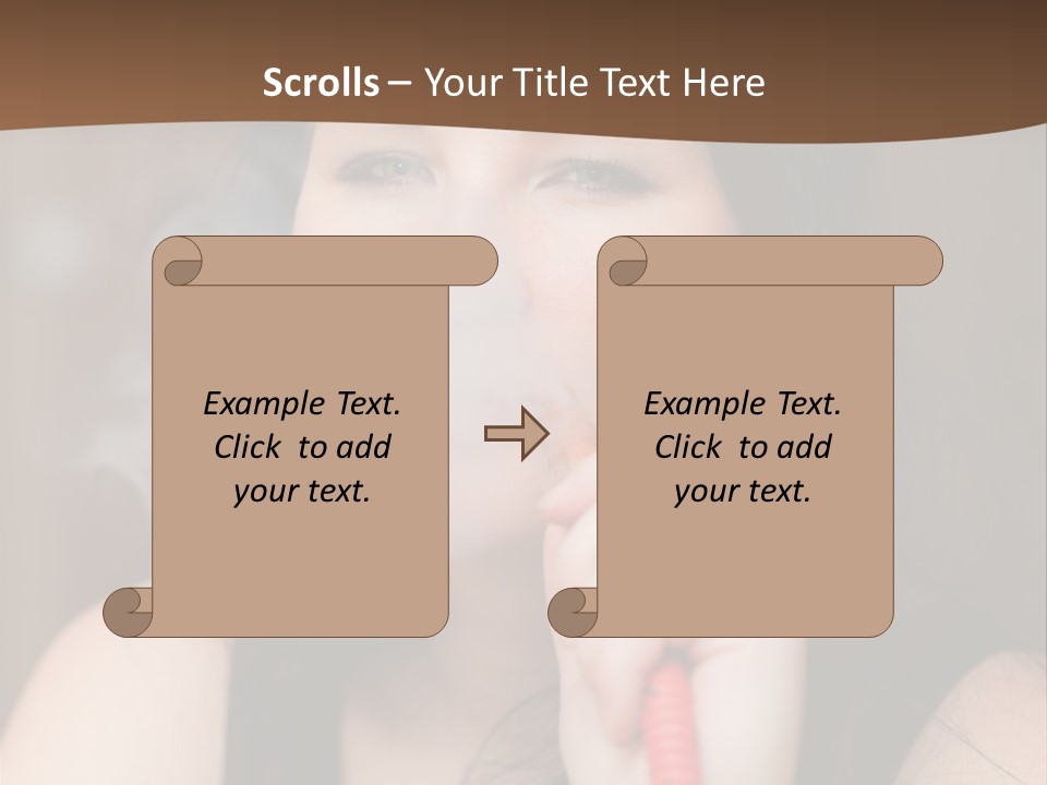 Satisfaction Girls Enjoyment PowerPoint Template