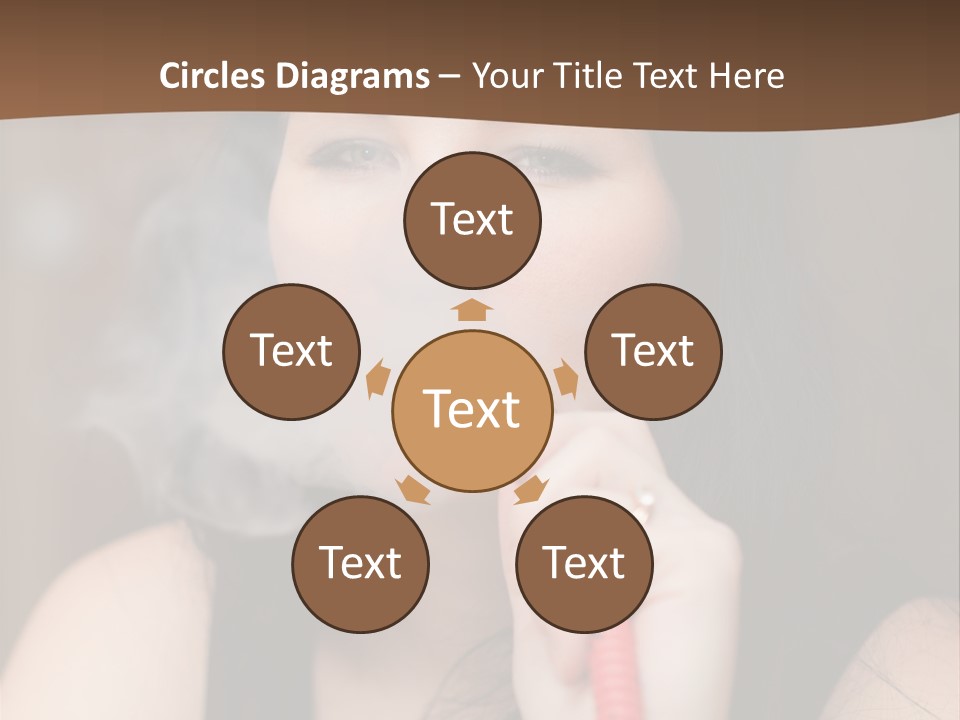 Satisfaction Girls Enjoyment PowerPoint Template