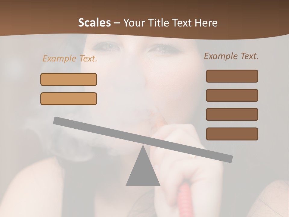 Satisfaction Girls Enjoyment PowerPoint Template