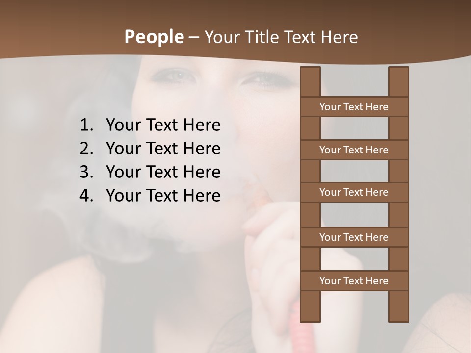 Satisfaction Girls Enjoyment PowerPoint Template