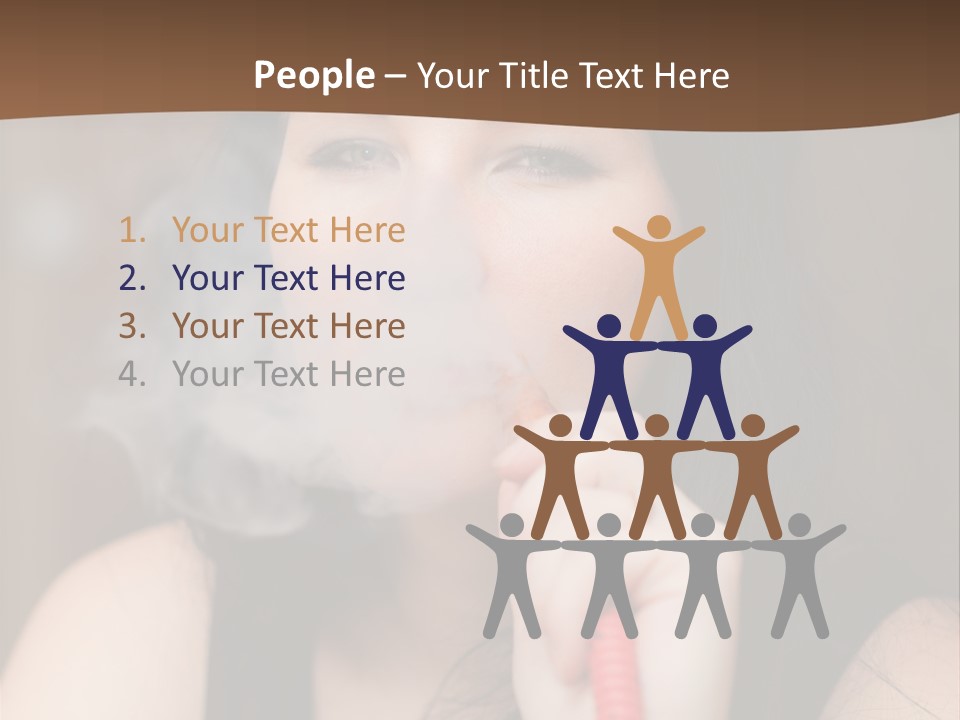 Satisfaction Girls Enjoyment PowerPoint Template