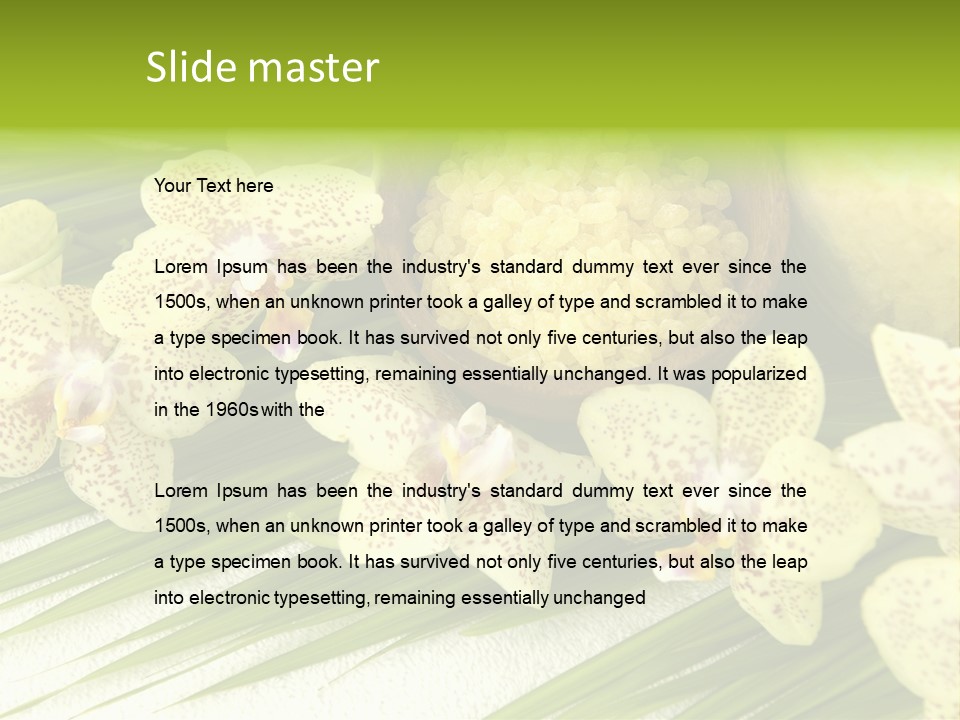 Fresh Rejuvenation Salt PowerPoint Template