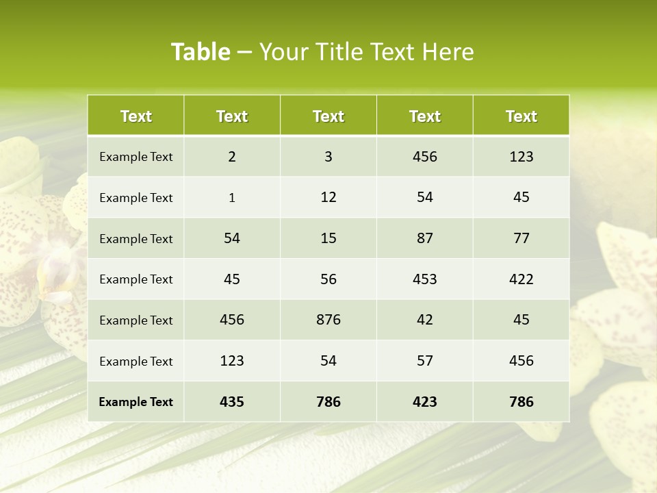 Fresh Rejuvenation Salt PowerPoint Template