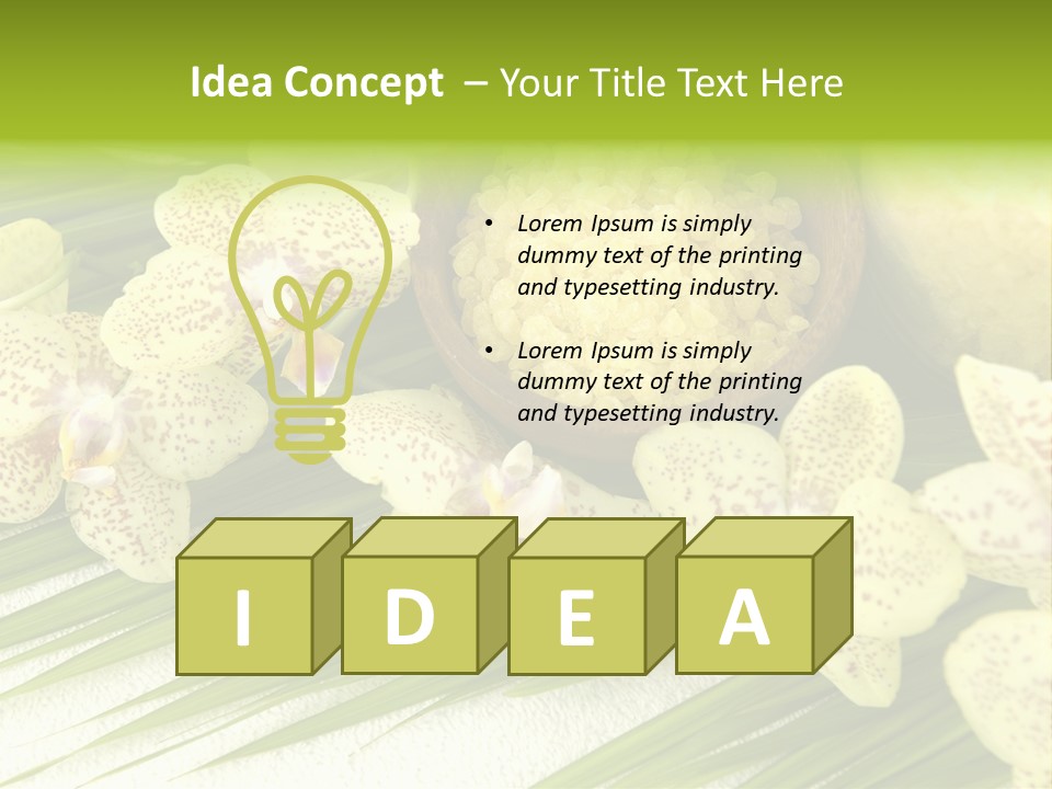 Fresh Rejuvenation Salt PowerPoint Template