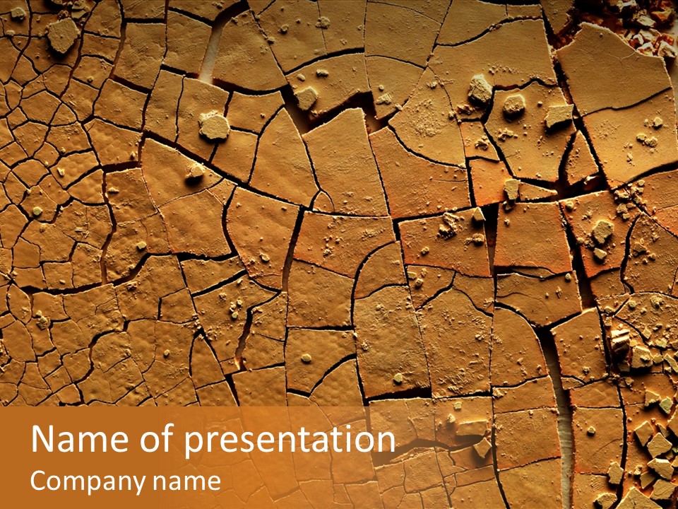 Dirty Parched Crust PowerPoint Template