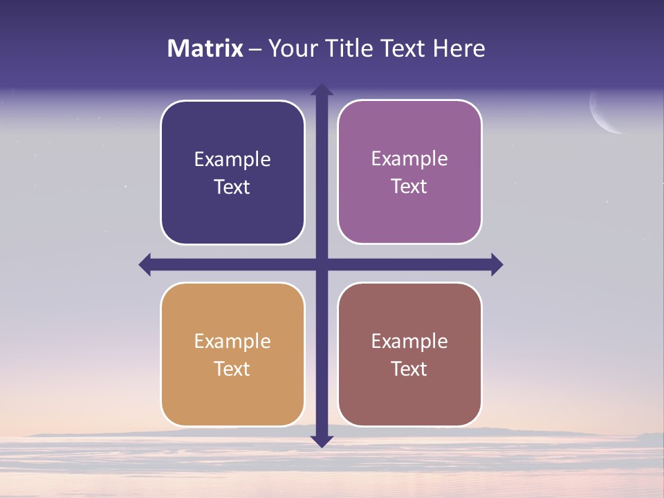 Santa Dusk Sunrise PowerPoint Template