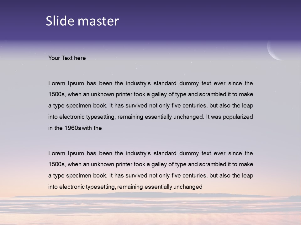 Santa Dusk Sunrise PowerPoint Template