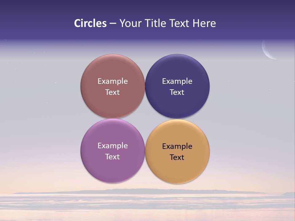 Santa Dusk Sunrise PowerPoint Template