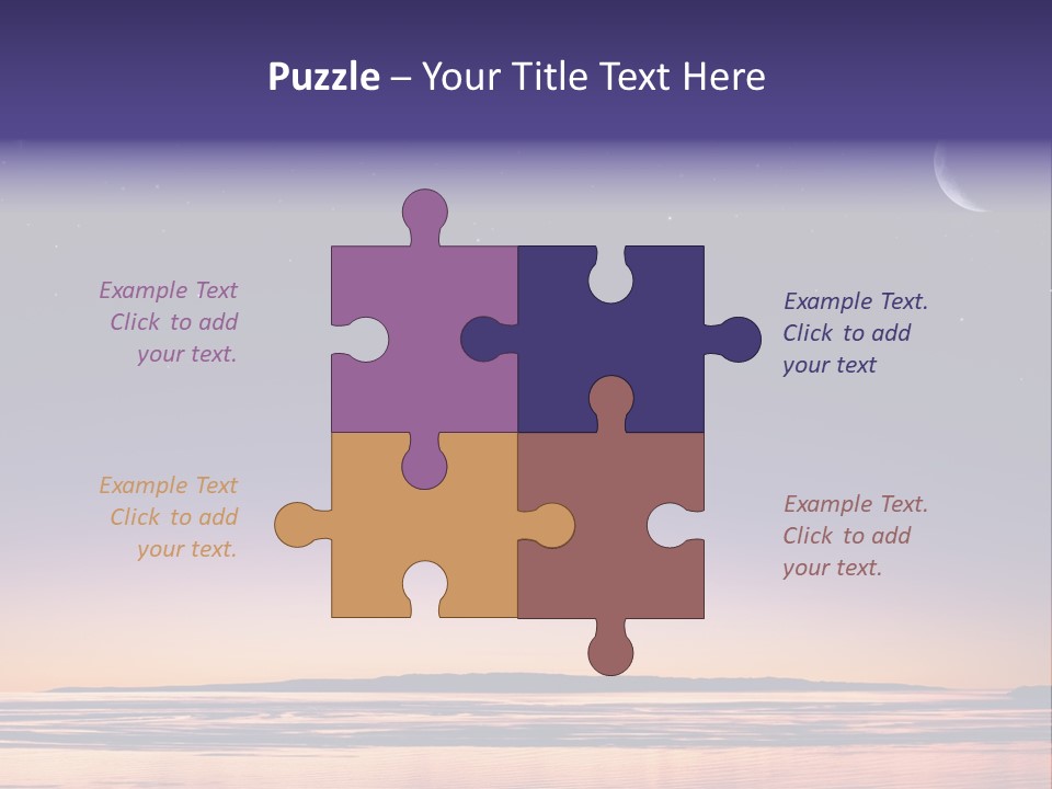 Santa Dusk Sunrise PowerPoint Template