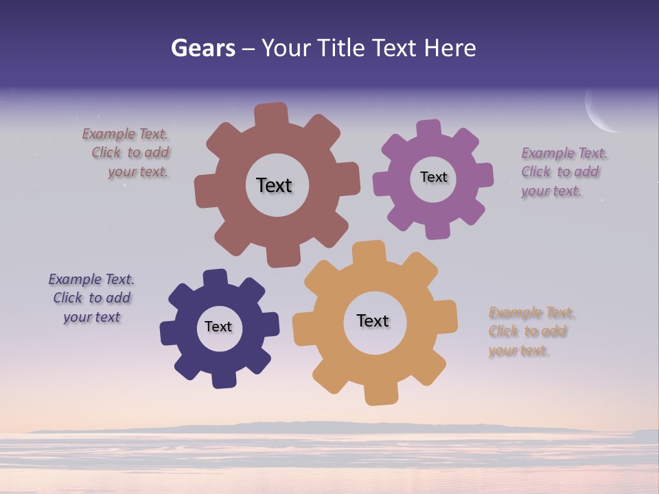 Santa Dusk Sunrise PowerPoint Template