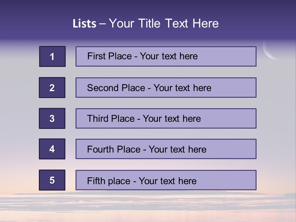 Santa Dusk Sunrise PowerPoint Template