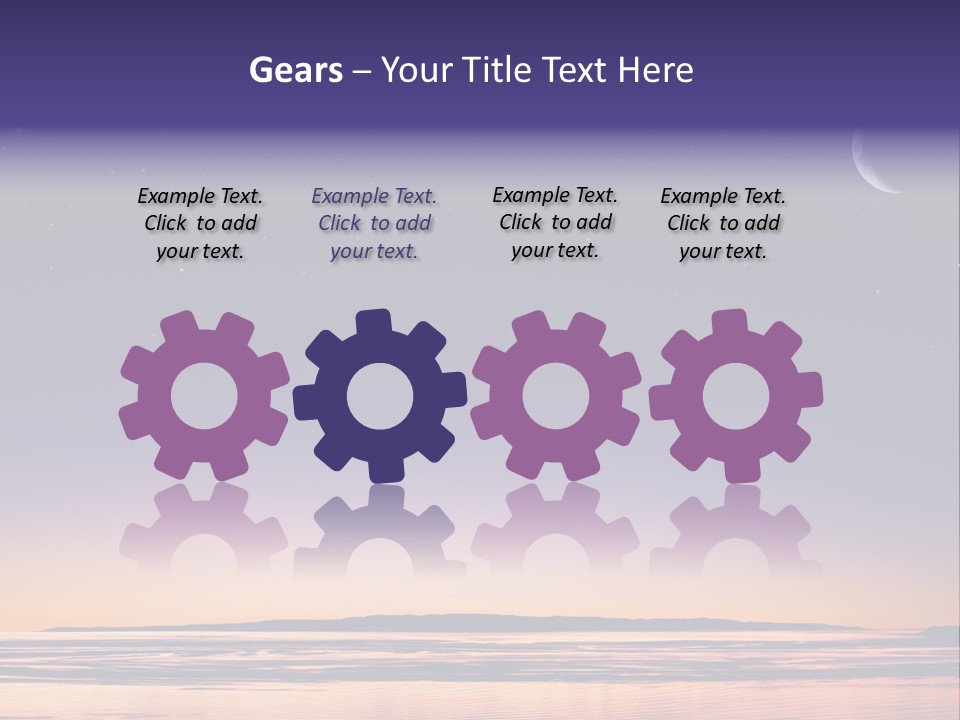 Santa Dusk Sunrise PowerPoint Template