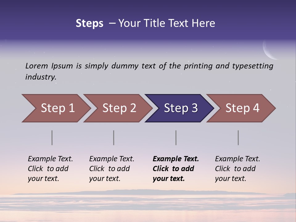 Santa Dusk Sunrise PowerPoint Template