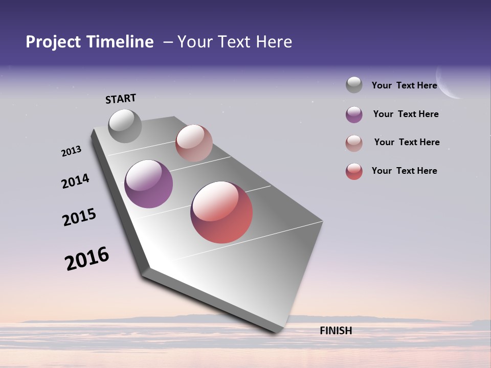 Santa Dusk Sunrise PowerPoint Template