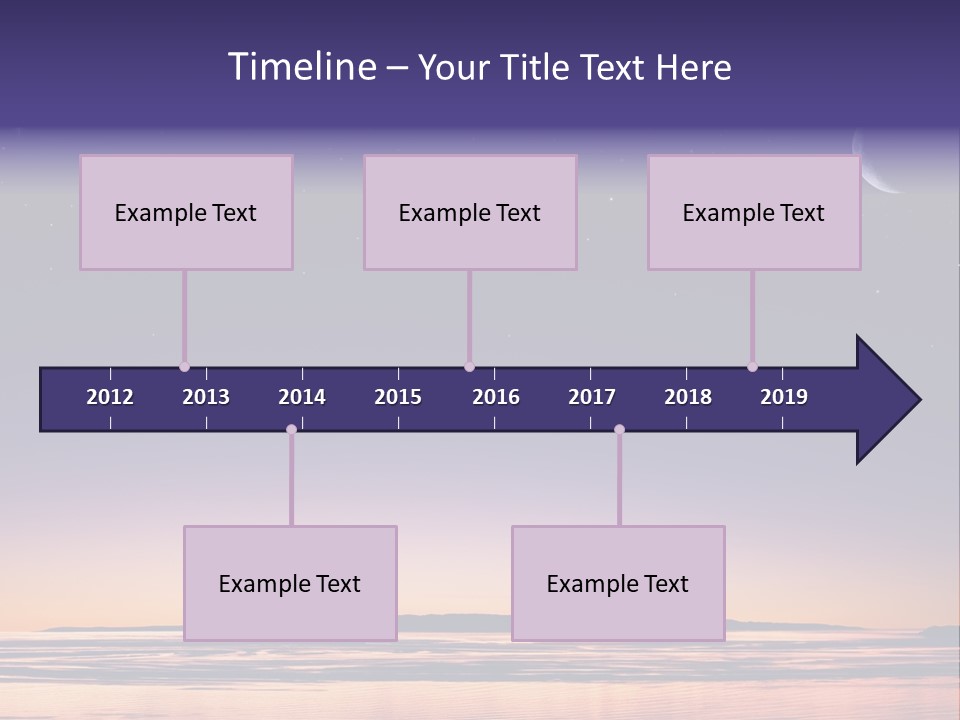 Santa Dusk Sunrise PowerPoint Template