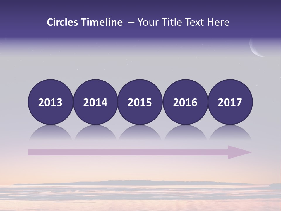 Santa Dusk Sunrise PowerPoint Template