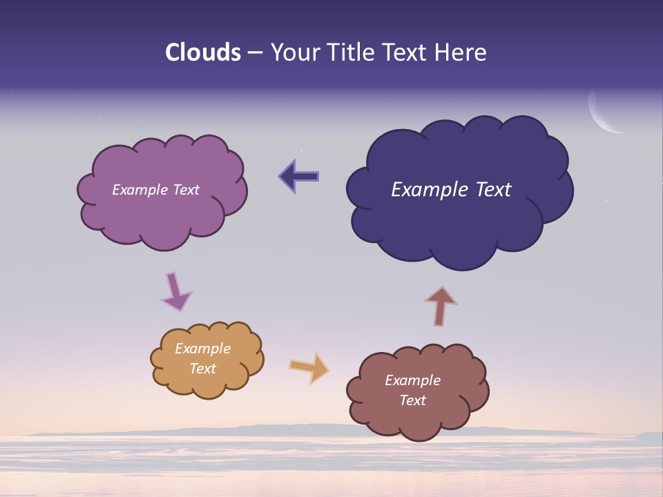 Santa Dusk Sunrise PowerPoint Template