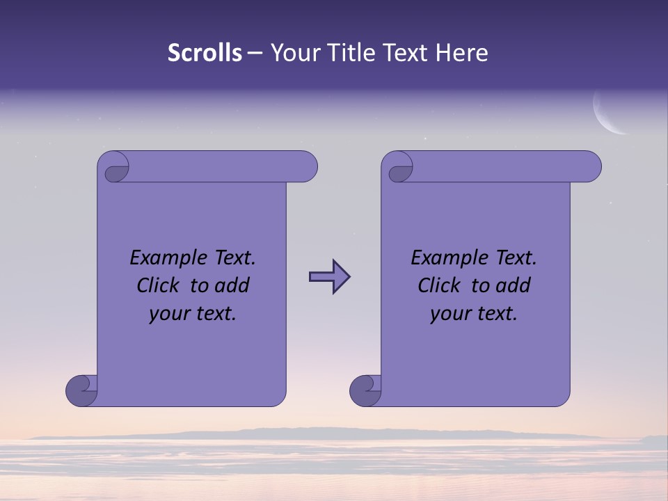 Santa Dusk Sunrise PowerPoint Template
