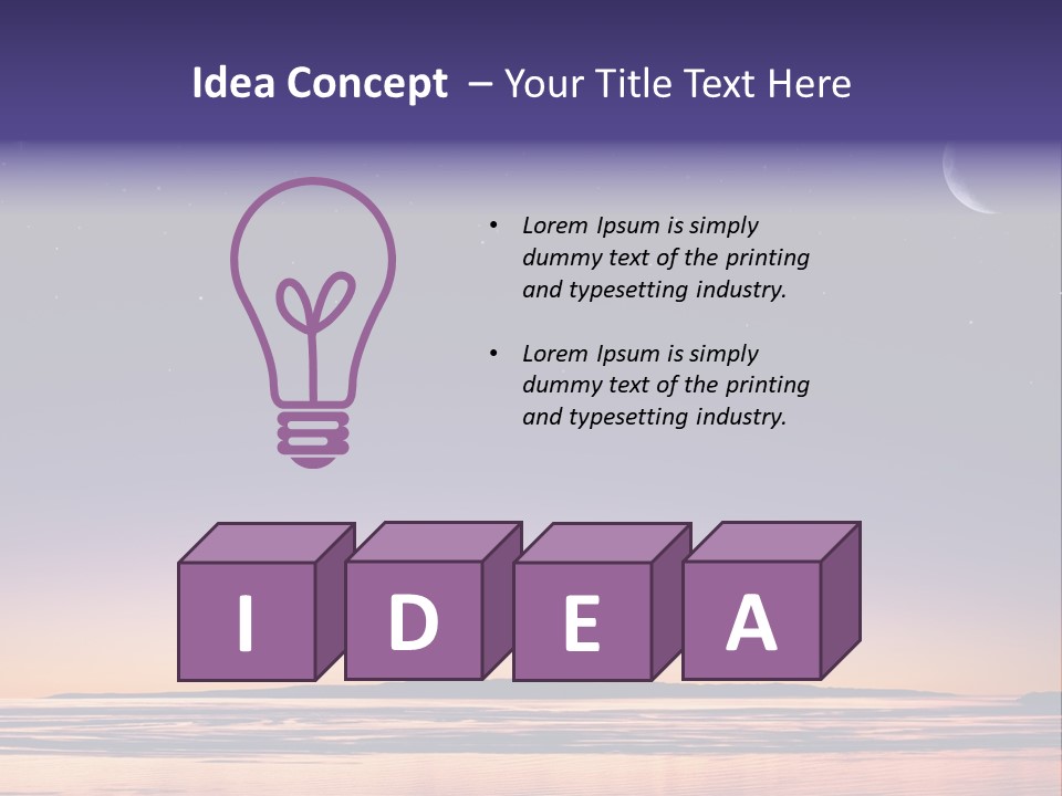 Santa Dusk Sunrise PowerPoint Template