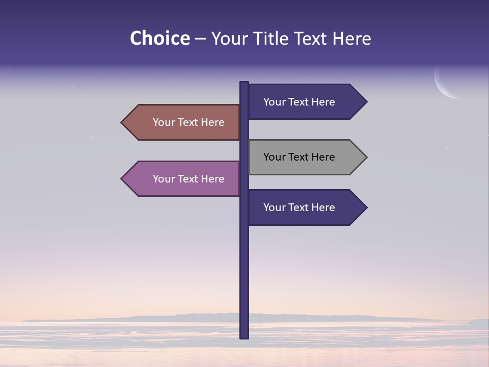 Santa Dusk Sunrise PowerPoint Template