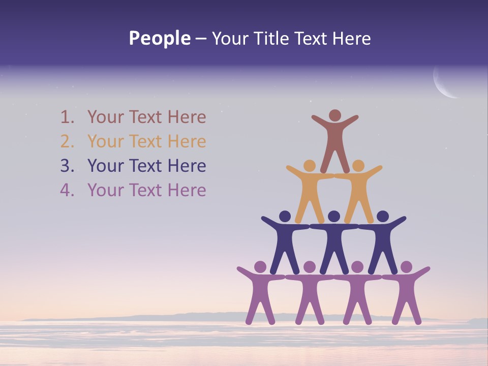 Santa Dusk Sunrise PowerPoint Template