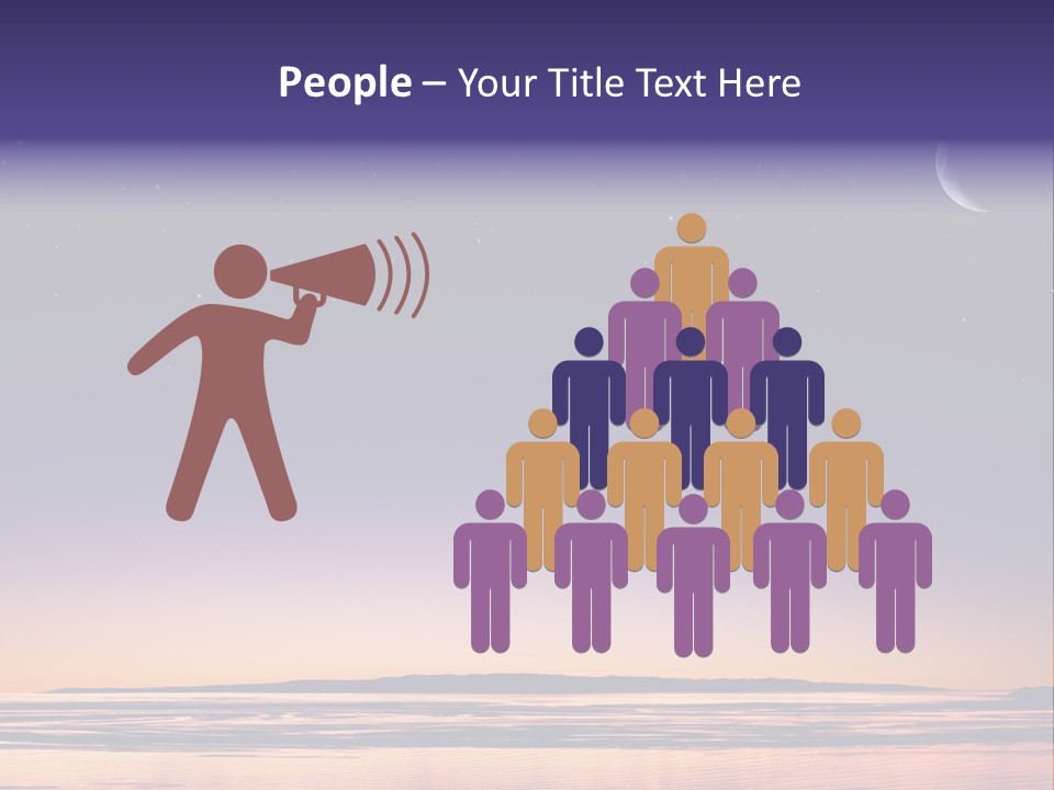 Santa Dusk Sunrise PowerPoint Template