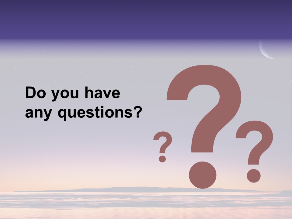 Santa Dusk Sunrise PowerPoint Template