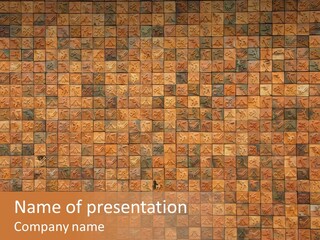 Seamless Mosaic Pink PowerPoint Template